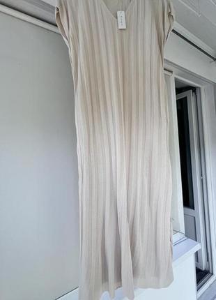 Платье из тележки в рубчик3 фото