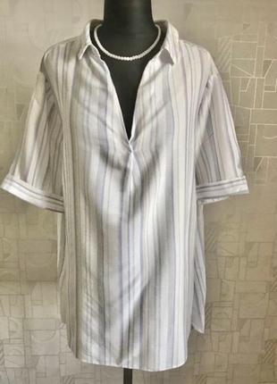 Рубашка очень большого размера вискоза с люрексовой нитью 24-26-28р