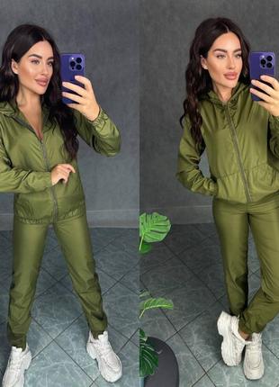 Костюм плащівка малина, зелений, хакі, чорни