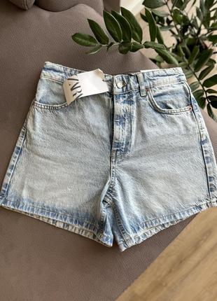 Джинсовые шорты mom zara