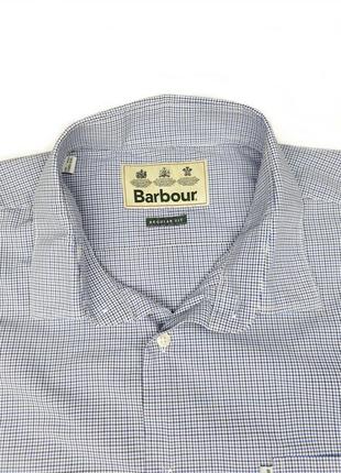 Коттоновая рубашка barbour в клетку унисекс2 фото