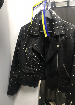 Куртка косуха в стиле zara baldinini