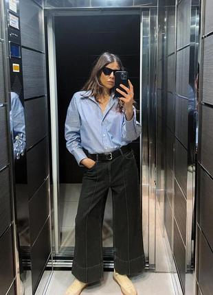 Широкие джинсы wide leg от zara, 36, 38р, оригинал