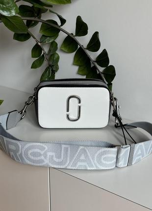 Marc jacobs the snapshot Viola white, женская кожаная сумка, женская кожаная кожаная сумка