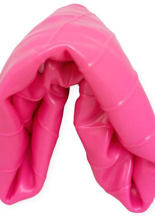 Шар мяч для фитнеса 55 см, для занятий спортом фитбол для беременных гладкий розовый