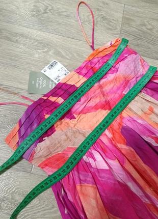 Нарядное мини платье сарафан на тонких бретелях с пышной юбкой h&amp;m xs4 фото