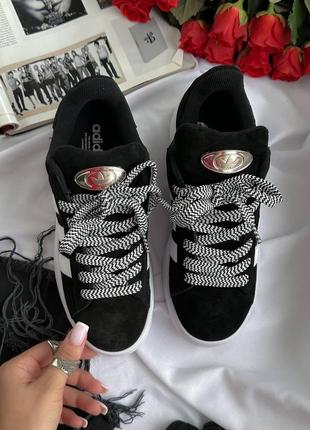 Женские кроссовки 
campus black/white