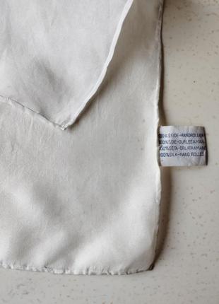 👍🤍 платочек паше молочного кольору 28х29, шов роуль👌2 фото