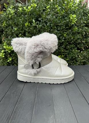 Сапожки ботинки 28 размер детские серые оригинал