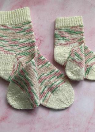 Женские носки ручной работы, размер 38-39.