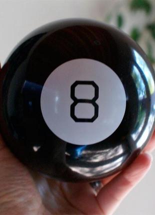 Магический шар предсказатель для принятия решений magic ball 8 черный3 фото