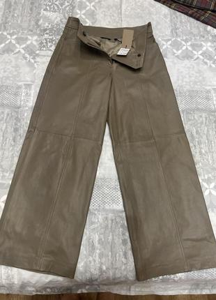 Шикарные кожаные брюки massimo dutti из новой коллекции.