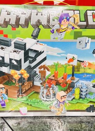 Конструктор майнкрафт панда 478+ деталей