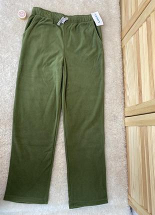 Детские флисовые штаны carters 12/12а рост 140-147см для мальчиков хаки