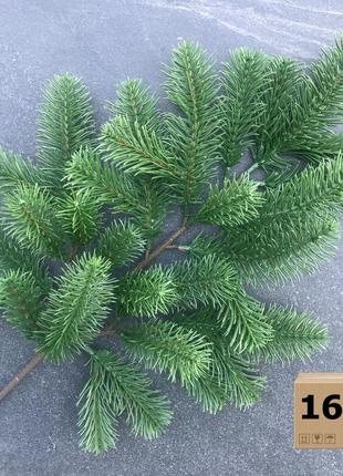 Ветка хвойная premium литая 53 см светло-зелёная (упаковка 16 шт.)