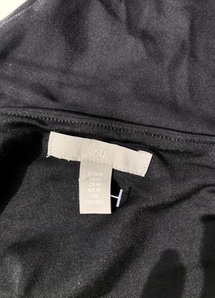 Черное боди на одно плечо h&m