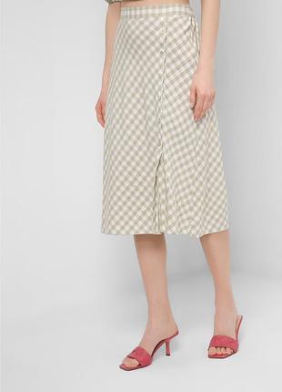 Юбка миди в клетку