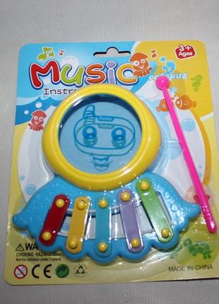 Муз. инструмент "медуза" на планшете