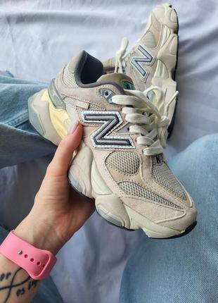 Женские кроссовки new balance 9060 beige