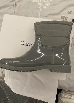 Calvin klein резиновые сапожки на флисе, оригинал, р 405 фото