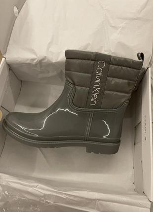 Calvin klein резиновые сапожки на флисе, оригинал, р 402 фото