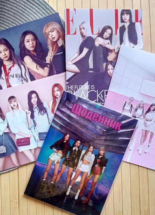 Комплек black pink блэк пинк дневник + тетрадь 4 шт 17674
