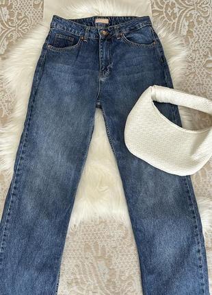 Базовые широкие синие джинсы gepur1 фото