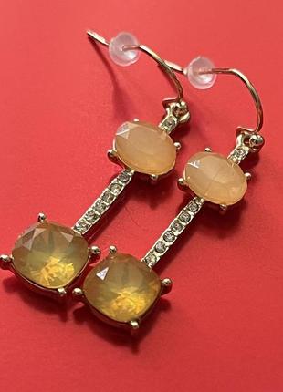 Жёлтая серьга oriflame "солнечное сияние"-1 шт (розпаковка)