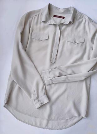 Шелковая блуза рубашка comptoir des cotonniers, франция