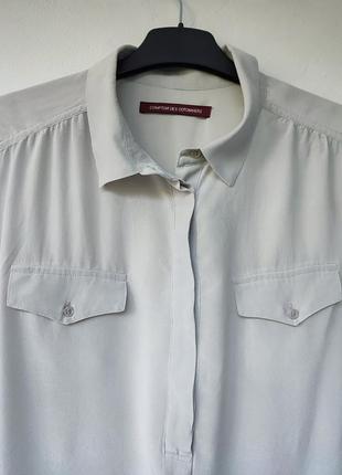 Шелковая блуза рубашка comptoir des cotonniers, франция