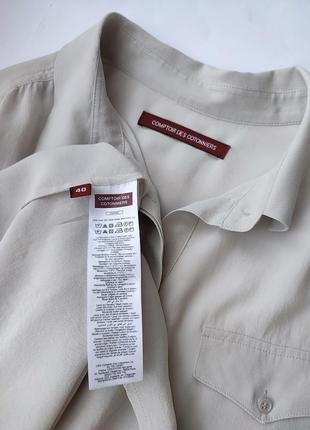 Шелковая блуза рубашка comptoir des cotonniers, франция