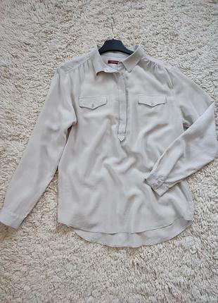 Шелковая блуза рубашка comptoir des cotonniers, франция