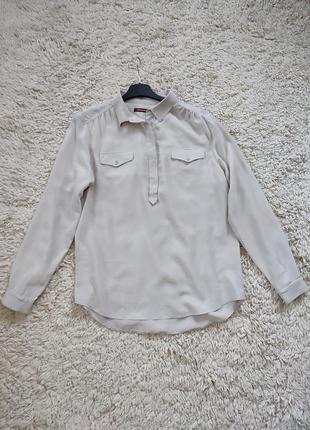 Шелковая блуза рубашка comptoir des cotonniers, франция