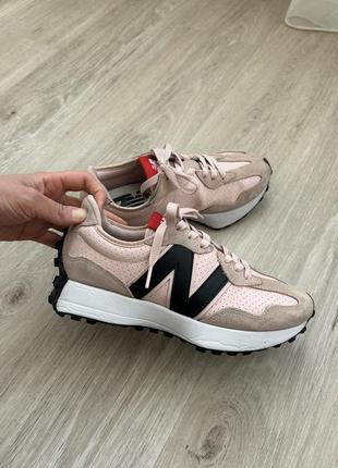 Кросівки new balance 327 рожеві устілка 23,5 см2 фото