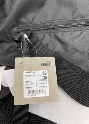 Сумка спортивная -шоппер ( оригинал) puma phase packable shopper black 079953 01.