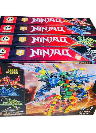 Конструктор ниндзяго 714 деталей