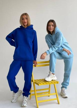Спортивний костюм на флісі з капюшоном