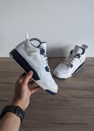 Jordan retro 4 кроссовки кожаные оригинал