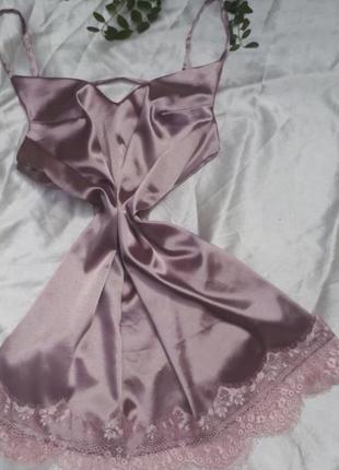 Ночная рубашка короткая с кружевом,вторые цвета,хенд мейд