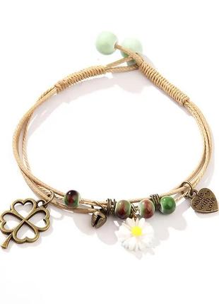 Браслет женский амулет на удачу безразмерный