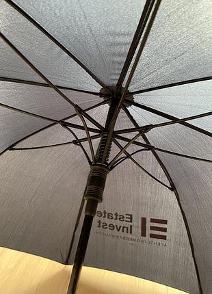 Зонт трость темно-синий с логотипом estate новый