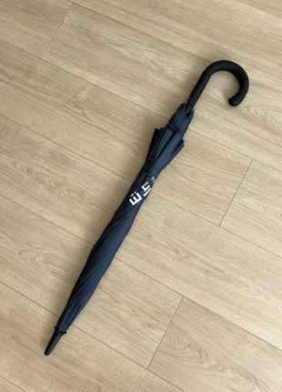 Зонт трость темно-синий с логотипом estate новый