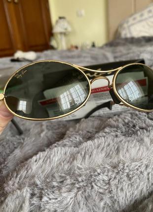 Стильні вінтажні окуляри ray-ban оригінал5 фото