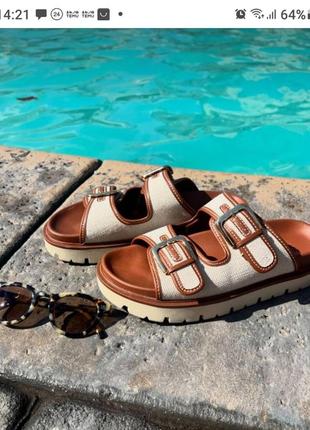 Шкираяные шлепанцы zara original spain new collection гг.35-42 шлепанцы зара5 фото
