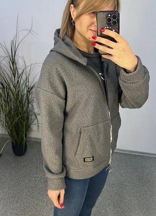 Кофта с капюшоном батал