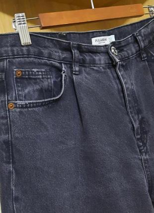 Джинсы XXS / 40 р. eur 40 wide leg трубы багги широкие baggi черные высокая посадка2 фото