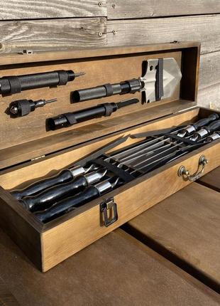 Подарунковий набір шампурів індіана джонс ручної роботи топ