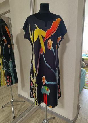 Яркое стильное двухстороннее платье lizzy &amp; coco из неопрена в оригинальный принт3 фото