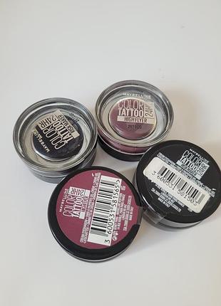 Гелеві крем-тіні для повік maybelline new york color tattoo мікс відтінків 😍
тестер все нове та запаковане 😍 highflyer, risk maker