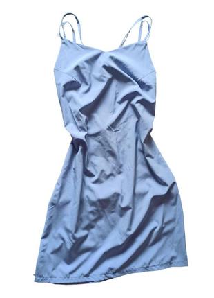 Сукня комбінація небесно блакитна сарафан y2k